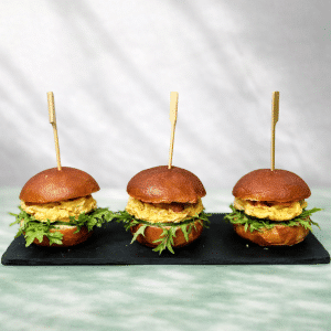 X Mini burgery s vaječnou omeletou (9 ks) VEGE