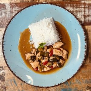 Vepřové teriyaki, jasmínová rýže -  trvanlivost do 16.10.2026