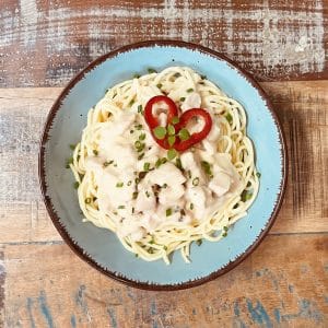 Pasta Alfredo s kuřecím masem - trvanlivost do 20.10.2026
